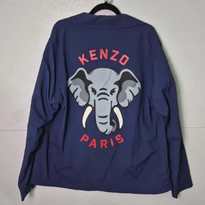 Kenzo Elephant Coach Jacket, Midnight Blue: Size M