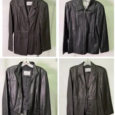 Lord & Taylor + Jacqueline Ferrar Leather Jackets (4): Size S-M Women’s 