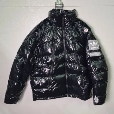 Adidas Originals Primegreen Glossy Black Down Puffer Jacket: Size M