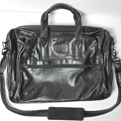 Tumi Leather Briefcase - 18x13"