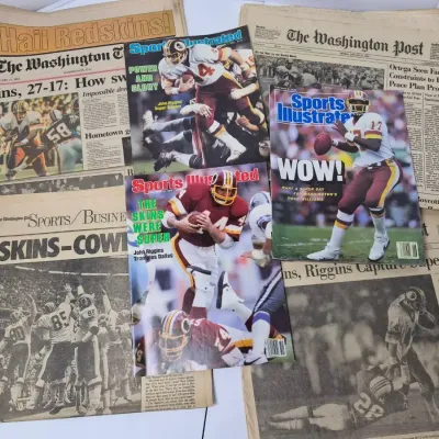Washington Redskins 1980s Super Bowl Ephemera - Newspapers & Magazines