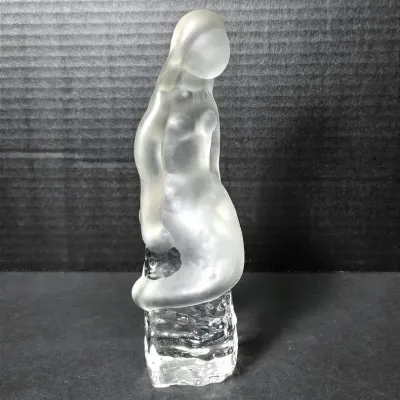 Poul Kedelv for Reimyre Glasswork Sweden Mermaid Figurine