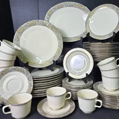 Franciscan "Nouvelle Ivory" China Set - Incomplete Service for 12