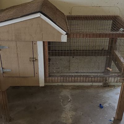 Sale Photo Thumbnail #41: Wooden Rabbit Hutch or Chicken Coop with Nesting Box