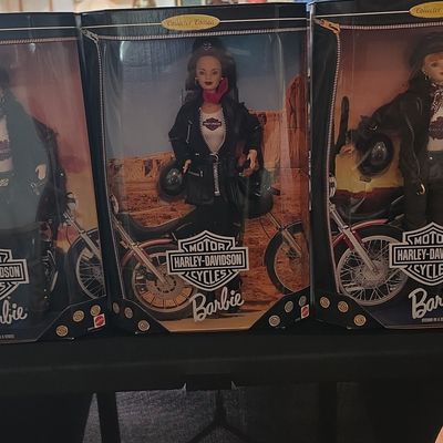 Sale Photo Thumbnail #95: Set of Three Harley-Davidson Barbie Dolls (Second in a Series)