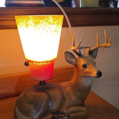 Sale Photo Thumbnail #65: Vintage Mid-Century Deer Figural Lamp