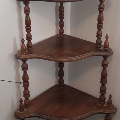 Sale Photo Thumbnail #64: Victorian-Style Four-Tier Corner Whatnot Stand