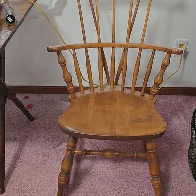 Sale Photo Thumbnail #16: Mid-Century Nichols & Stone Windsor Rocking Chair