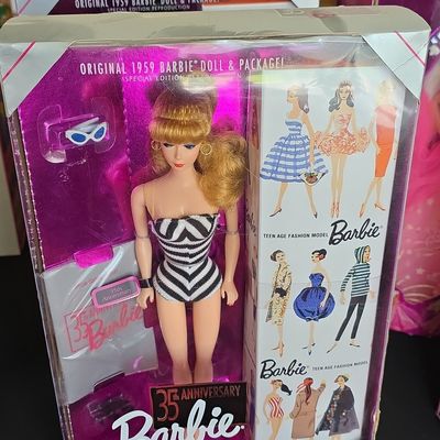 Sale Photo Thumbnail #85: Mattel Night Dazzle Barbie and 35th Anniversary Barbie