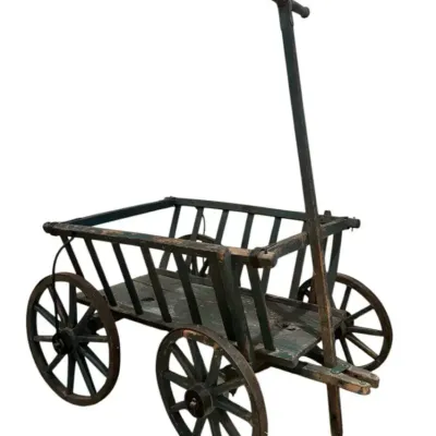 19th-century Antique Goat Cart Or Garden Cart