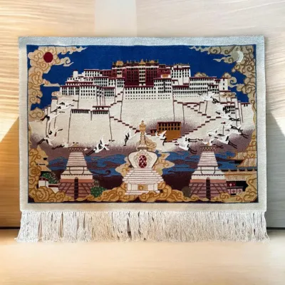 Himalayan Wall Hanging... Unique Hand-Knotted w/ Historical Significance!