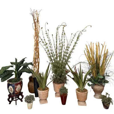 Statement Designer Faux Botanicals – Andrea Sadek & More  Rustic Terracotta Planters