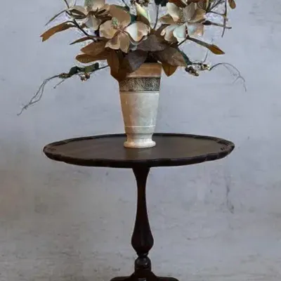 Antique Chippendale-Style, Tilt-Top Accent Table