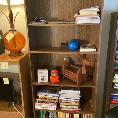 Sale Photo Thumbnail #498: Book case and books