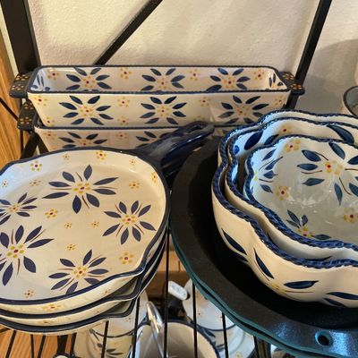Sale Photo Thumbnail #120: Includes 2 cast iron 9 inch pie plates