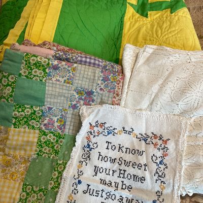 Sale Photo Thumbnail #351: Tablecloth has a tear