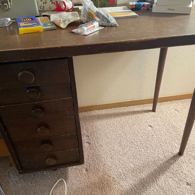 Sale Photo Thumbnail #466: Small office desk only
24” d x 42” w