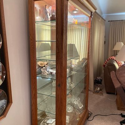 Sale Photo Thumbnail #102: 45” w x 15” d x 76” t
Does not include items in cabinet
Does have keys
Light works