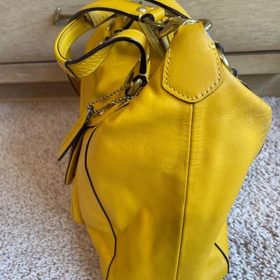 Sale Photo Thumbnail #342: Sunny yellow purse 
Does have some markings on inside and bottom