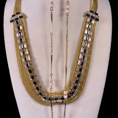 (2) Vintage Hobé Signed Necklaces 