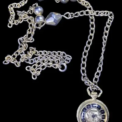 Vintage Swiss Bucherer Mechanical Pendant Watch With Chain