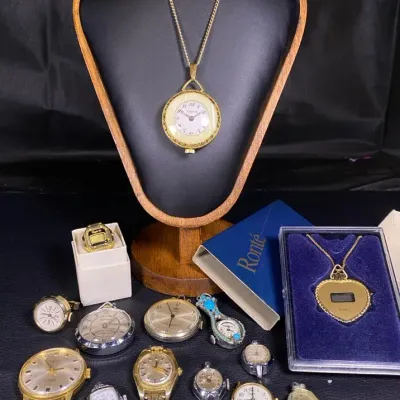 Vintage Pendant Watches And Assorted Watch Heads