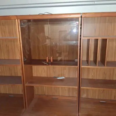 Large Wood Wall Unit / Display Entertainment Center