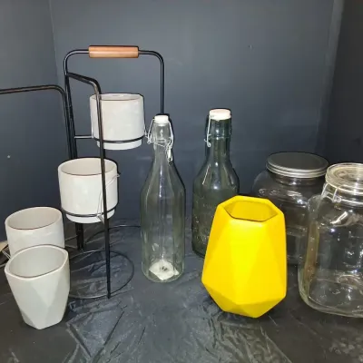 Modern Kitchen Storage & Planter Lot