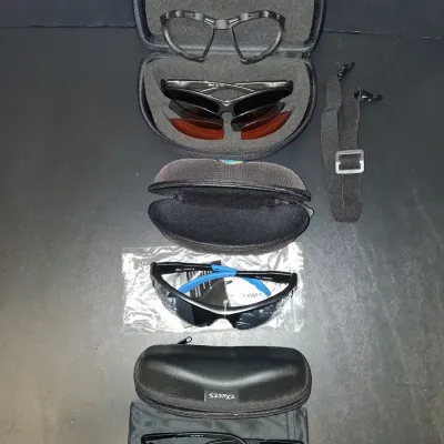 Assorted Sunglasses with Cases, Spare Lenses & Accessories