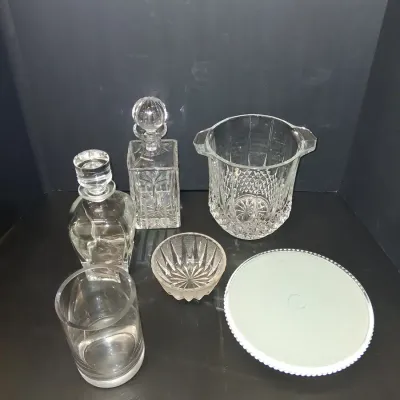 Assorted Decorative Glassware Lot