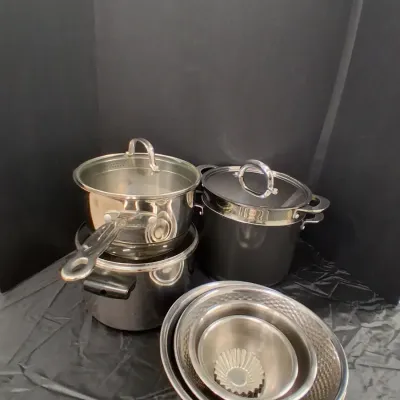 Assorted Stainless Steel Cookware, Pots & Mixing Bowls Lot