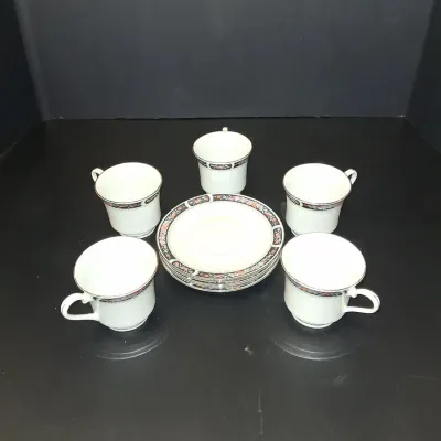 Remington Fine China Floral Cups & Saucers