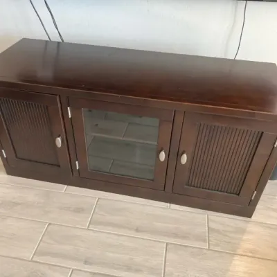 Dark Wood Media Console