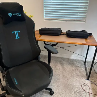 Nice Desk, Chair, and a Couple of Bags