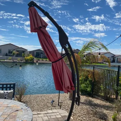 Grand Patio Large Outdoor Umbrella on Rollers