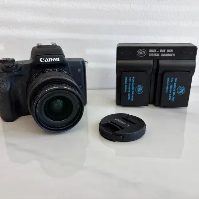 Sale Photo Thumbnail #7: Lot 8623 canon eos m50 mark ii digital camera w chargeable batteries