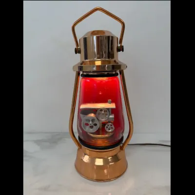 Sale Photo Thumbnail #81: Lot 8758 vintage 1960s crestworth copper traction engine lamp