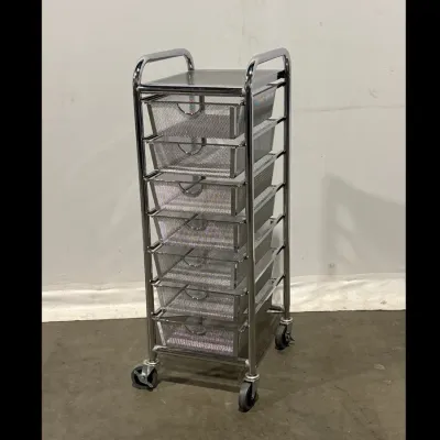 Sale Photo Thumbnail #455: Lot 50455 metal organizer storage cart