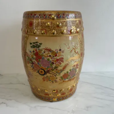 Sale Photo Thumbnail #291: Lot 8984 asian handpainted garden stool