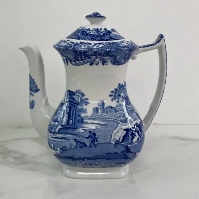 Sale Photo Thumbnail #390: Lot 9087 spode blue willow teapot made in england