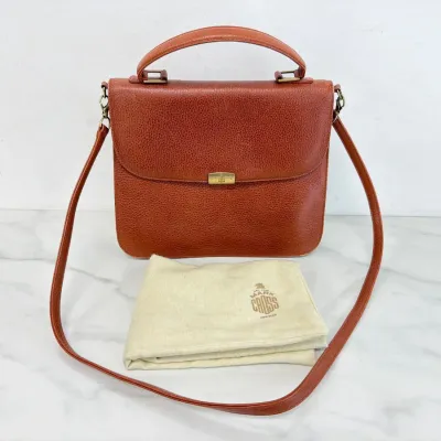 Sale Photo Thumbnail #254: Lot 8945 mark cross leather cross body top handle purse