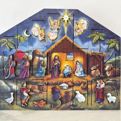 Sale Photo Thumbnail #187: Lot 8871 byer s choice traditions christmas nativity advent calendar