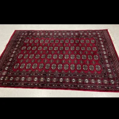 Sale Photo Thumbnail #437: Lot 11002 bokhara wool area rug 5ft x 8ft