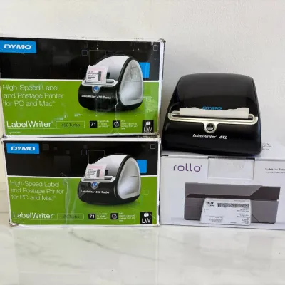 Sale Photo Thumbnail #72: Lot 8749 dymo rollo label printers