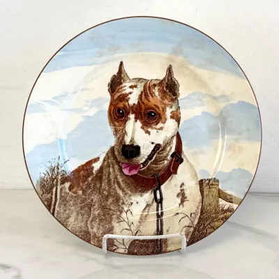 Sale Photo Thumbnail #365: Lot 9061 vintage cauldon england dog portrait plate