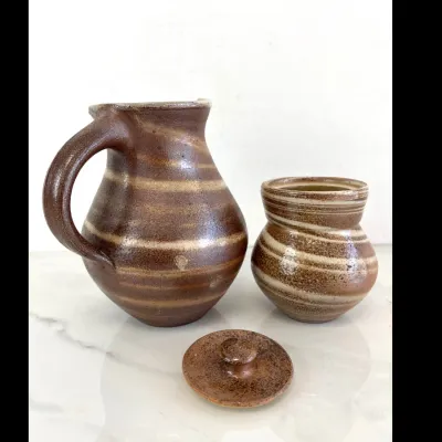 Sale Photo Thumbnail #318: Lot 9013 mark hewitt glazed stoneware pottery nc pottery