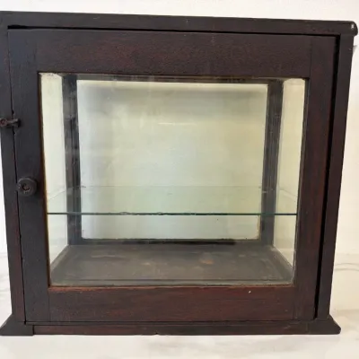 Sale Photo Thumbnail #216: Lot 8905 antique wood and glass tabletop display case