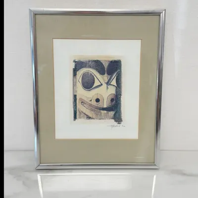 Sale Photo Thumbnail #227: Lot 8916 john hodgin signed totem face art