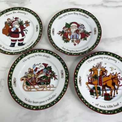 Sale Photo Thumbnail #382: Lot 9078 portmeirion studio susan winget night before christmas plates
