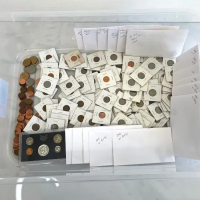 Sale Photo Thumbnail #242: Lot 8932 us coins mostly 1940s 70s